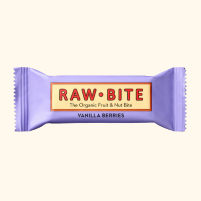 Rohkostriegel mit Vanille und Beeren  - RAWBITE
